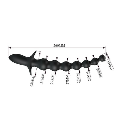 PRETTYLOVE - RIGDON ANAL BEADS WITH VIBRATION