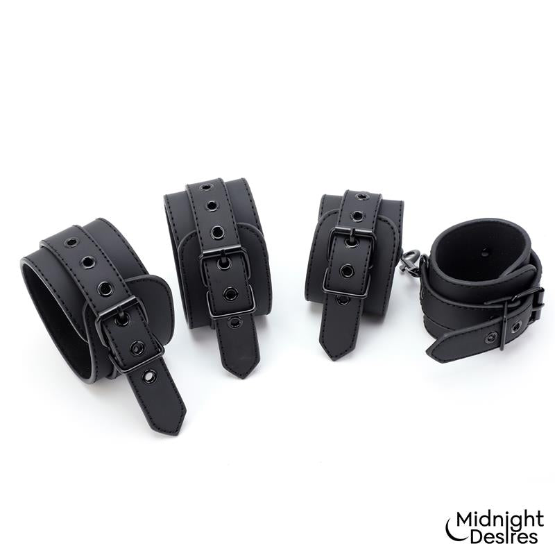 MIDNIGHT DESIRES - RIGID CROSSED BAR WITH CUFFS