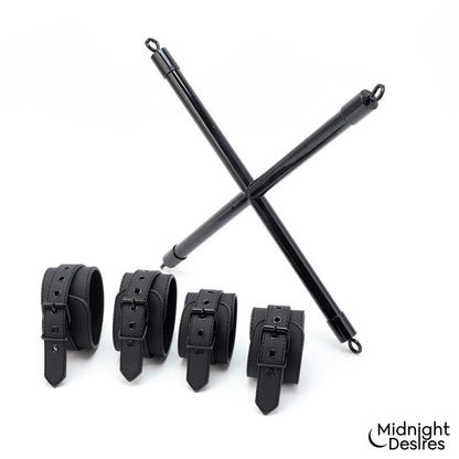MIDNIGHT DESIRES - RIGID CROSSED BAR WITH CUFFS