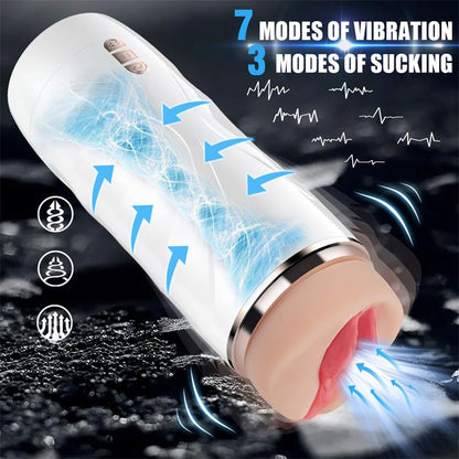 JUICY LAMOUR - RILEY AUTOMATIC MALE MASTURBATOR VIBRATION AND SUCTION
