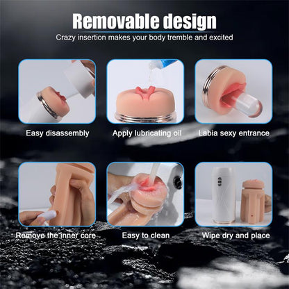 JUICY LAMOUR - RILEY AUTOMATIC MALE MASTURBATOR VIBRATION AND SUCTION