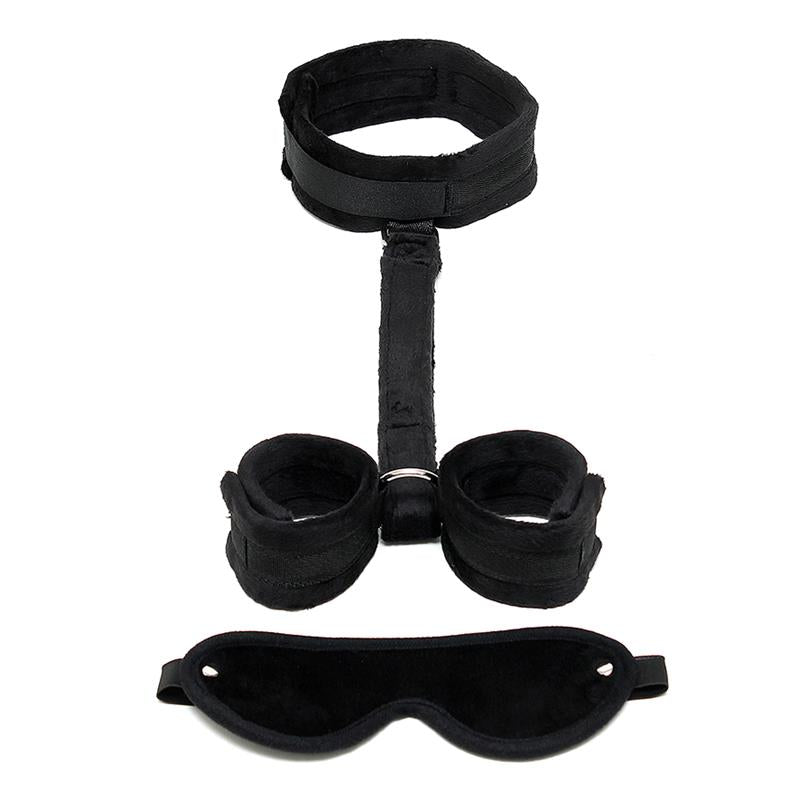 BONDAGE PLAY - BONDAGE SET 2 PIECES BLACK