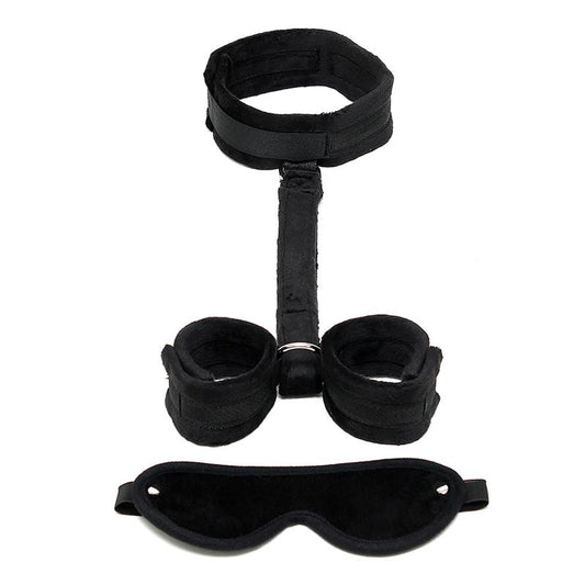 BONDAGE PLAY - BONDAGE SET 2 PIECES BLACK
