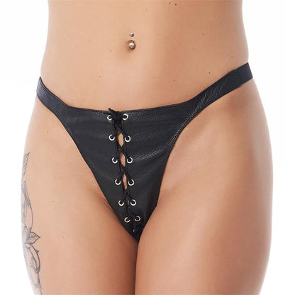 BONDAGE PLAY - BRIEFS BLACK ADJUSTABLE