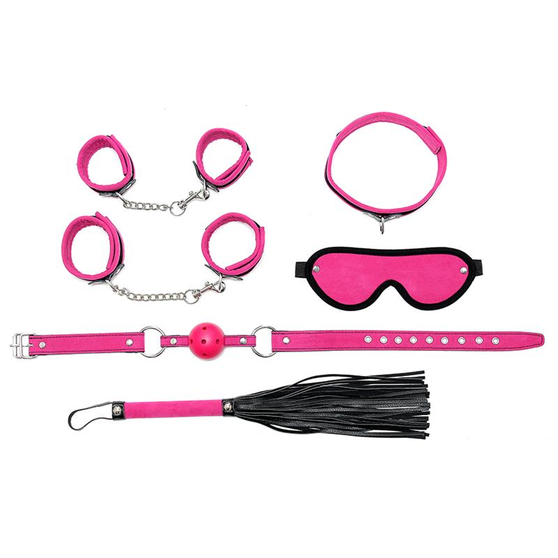 BONDAGE PLAY - COMPLETE RESTRAINT SET 6 PINK