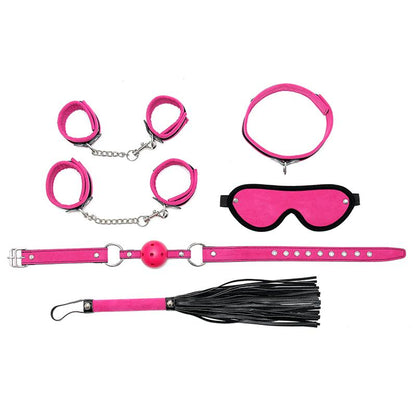 BONDAGE PLAY - COMPLETE RESTRAINT SET 6 PINK