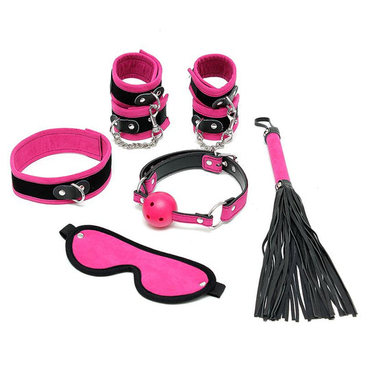 BONDAGE PLAY - COMPLETE RESTRAINT SET 6 PINK