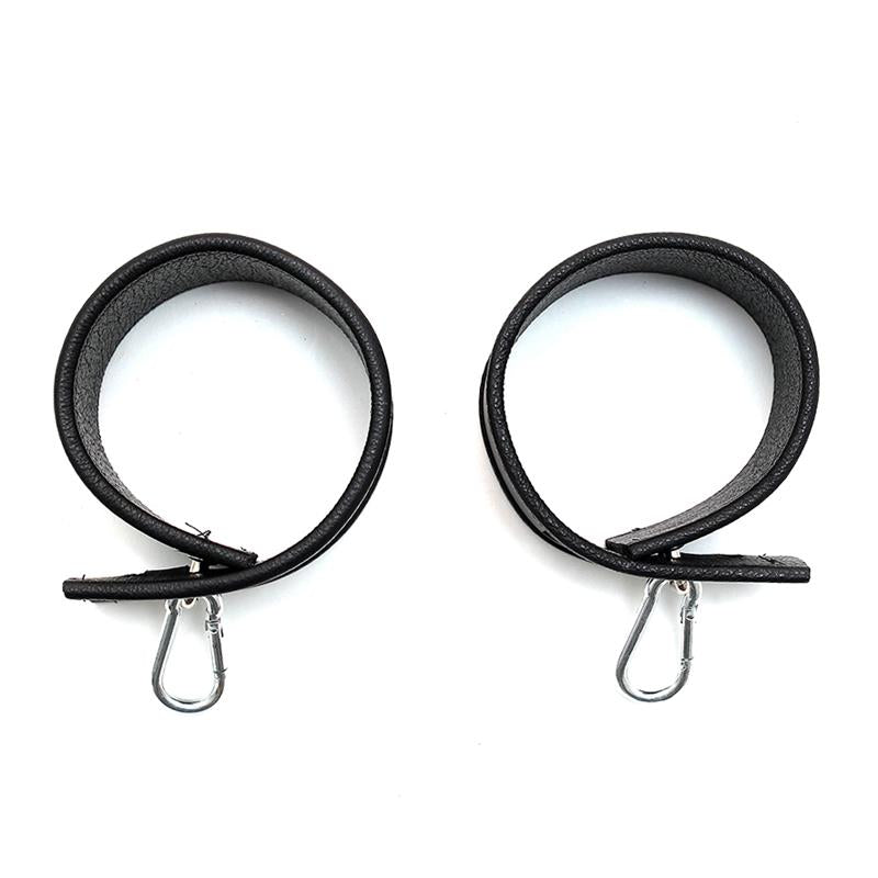BONDAGE PLAY - LEATHER CUFFS-ADJUSTABLE