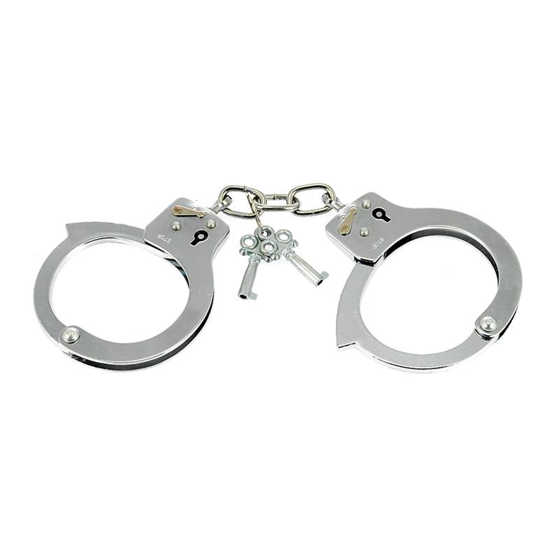 JUEGOS DE BONDAGE - ESPOSAS DE METAL AJUSTABLES