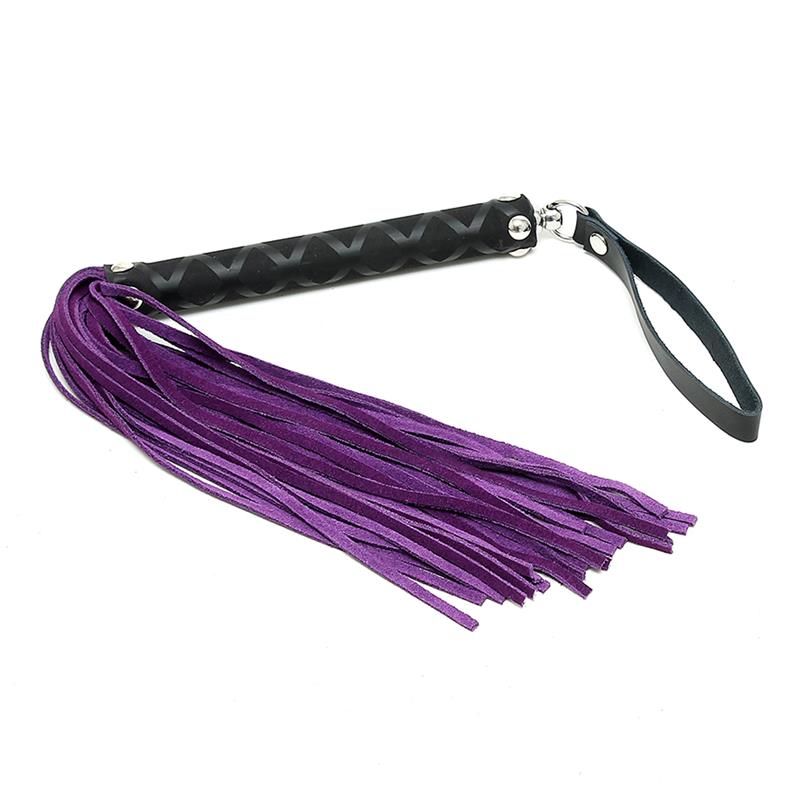 BONDAGE PLAY - FLOGGER PURPLE 35 CM