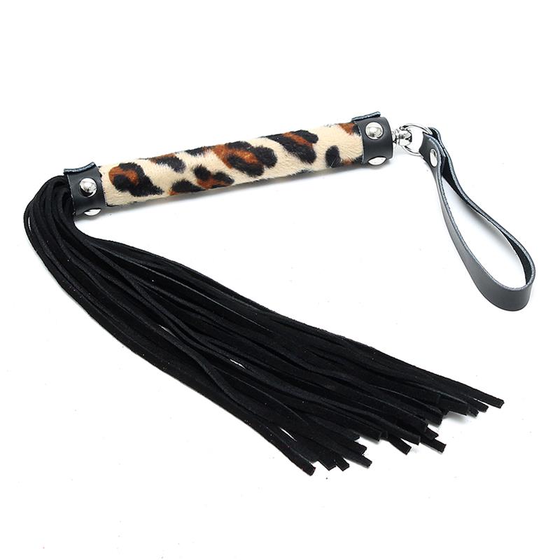 JUEGO DE BONDAGE - LÁTIGO LEOPARDO 35 CM
