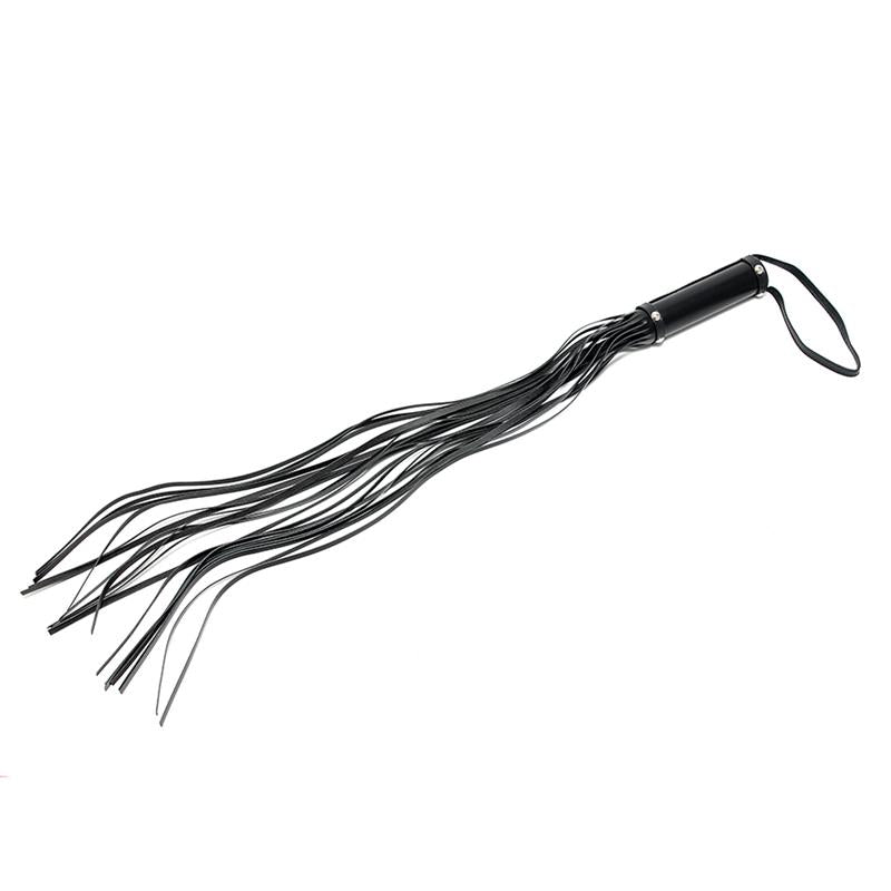JUEGO DE BONDAGE - LÁTIGO DE CUERO 80 CM