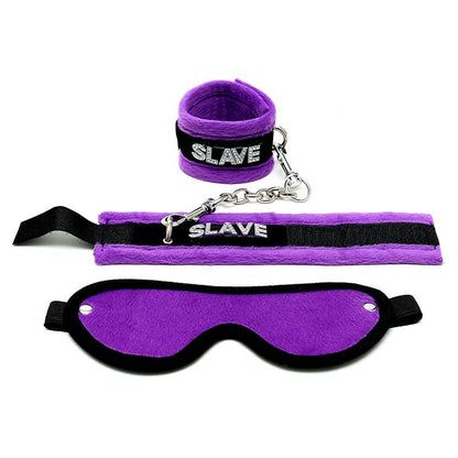 BONDAGE PLAY - HANDCUFFS AND EYEMASK PURPLE