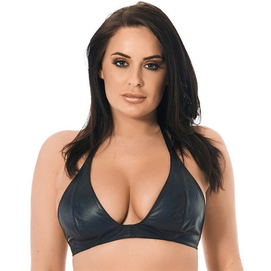 BONDAGE PLAY - LEATHER BRA ONE SIZE