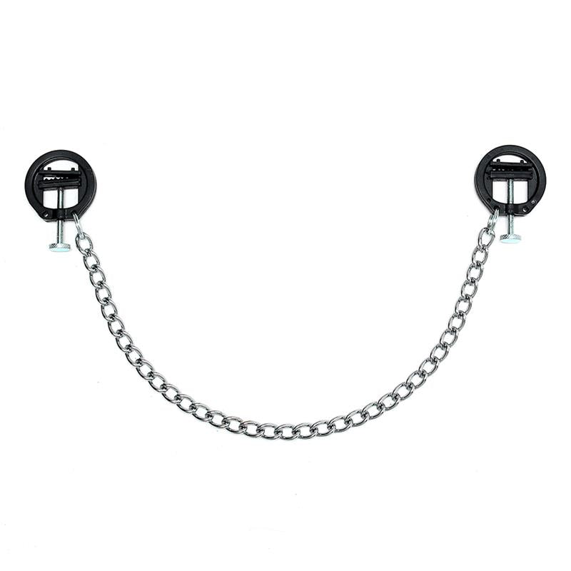 JUEGOS DE BONDAGE - PINZAS PARA PEZONES DE METAL AJUSTABLES