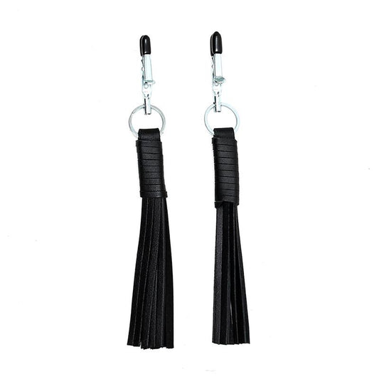 BONDAGE PLAY - NIPPLE CLAMPS LEATHER
