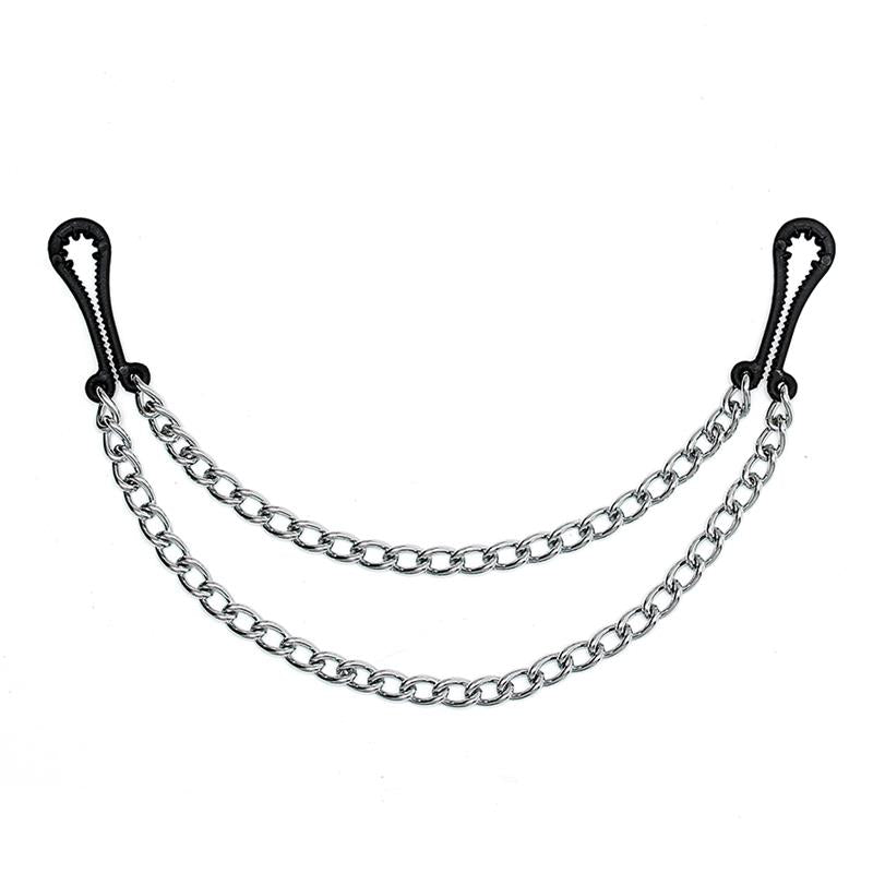 JUEGOS DE BONDAGE - PINZAS METÁLICAS PARA PEZONES