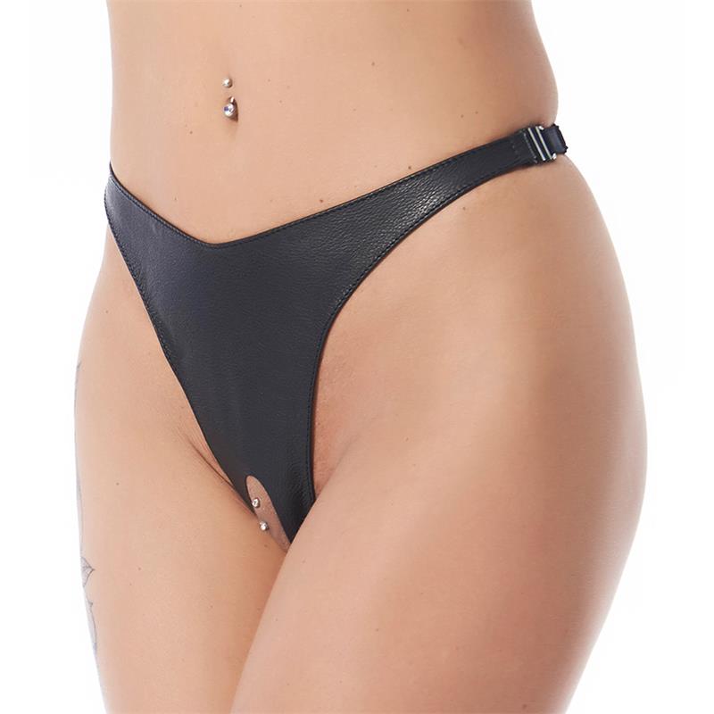 BONDAGE PLAY - OPEN BRIEF BLACK ONE SIZE