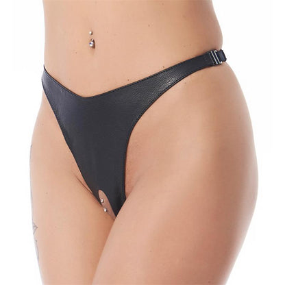 BONDAGE PLAY - OPEN BRIEF BLACK ONE SIZE
