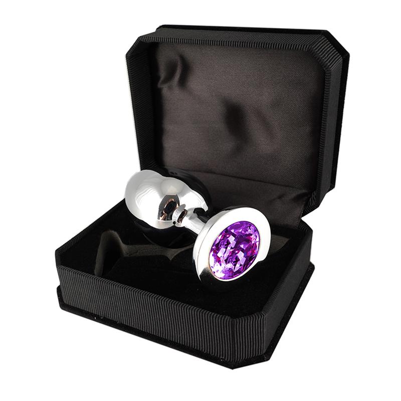 BONDAGE PLAY - PLUG METAL PURPLE 9,7 CM