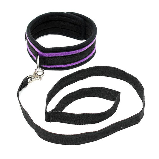 BONDAGE PLAY - COLLAR WITH LEASH ADJUSTABLE