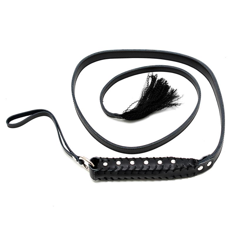 BONDAGE PLAY - WHIP LEATHER 130 CM