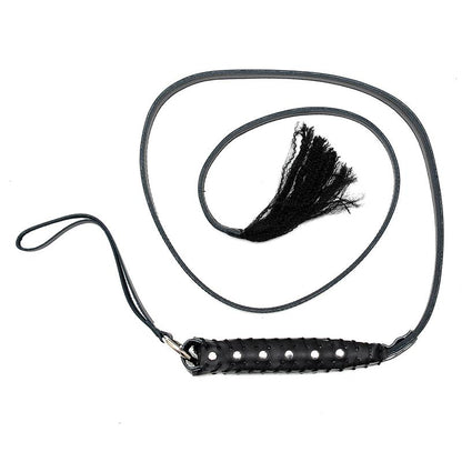 JEUX DE BONDAGE - FOUET EN CUIR 130 CM