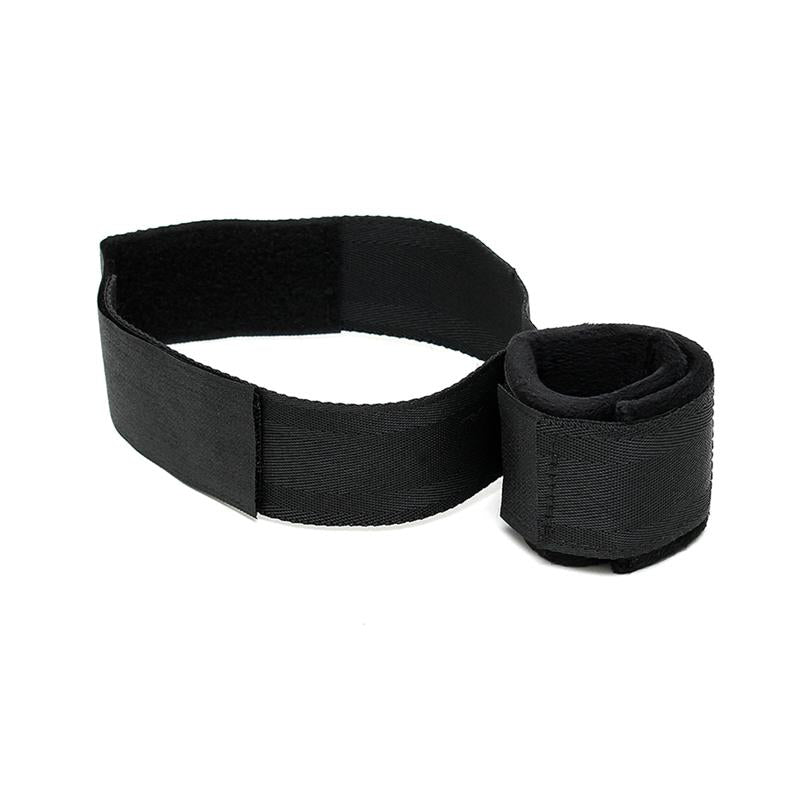 BONDAGE PLAY - WRIST TO UPPER LEG CUFF SET ADJUSTABLE