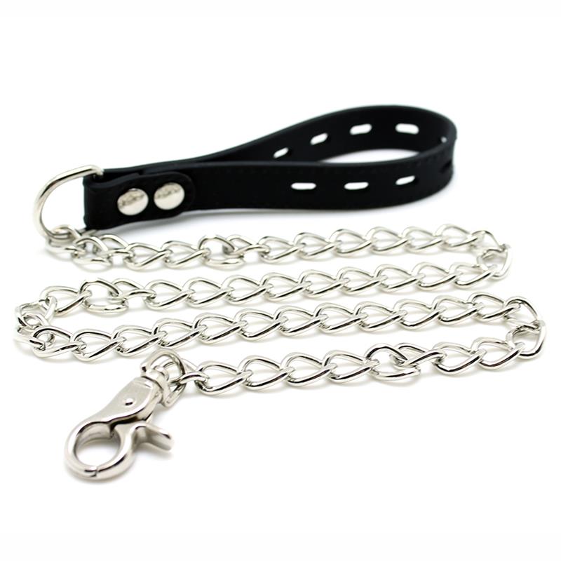 LATEX PLAY - COLLAR WITH LEASH SILICONE