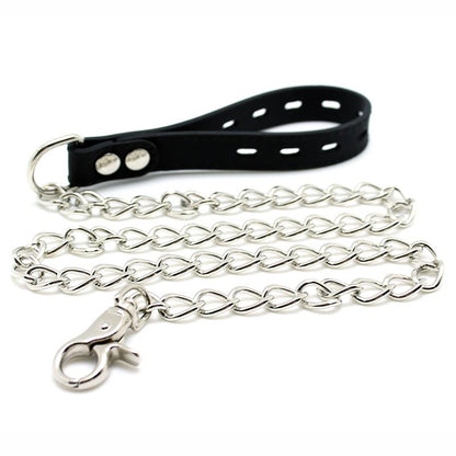 LATEX PLAY - COLLAR WITH LEASH SILICONE