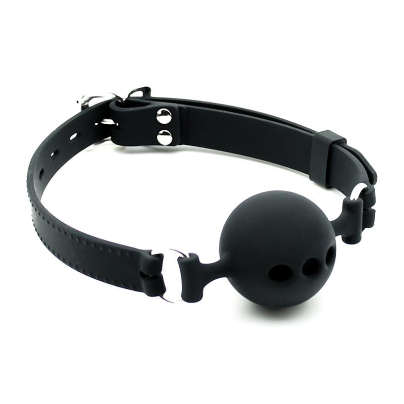 LATEX PLAY - MOUTHGAG WITH BALL SILICONE