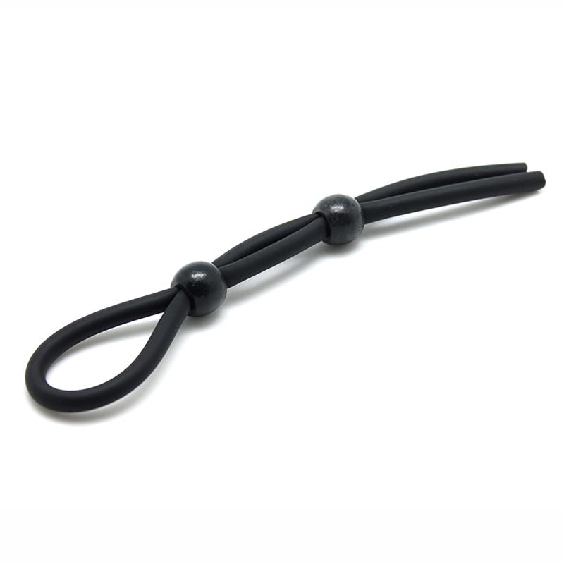 LATEX PLAY - PENIS AND BALL STRAP BLACK