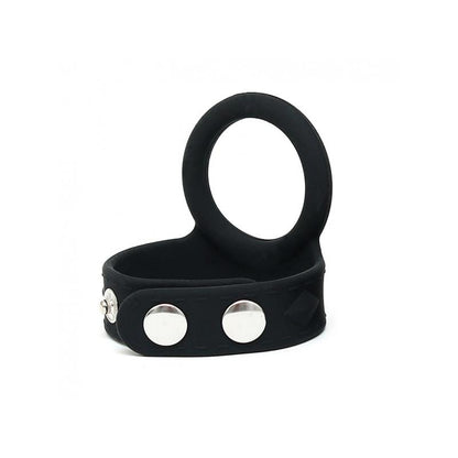 LATEX PLAY - PENIS STRAP WITH COCKRING SILICONE