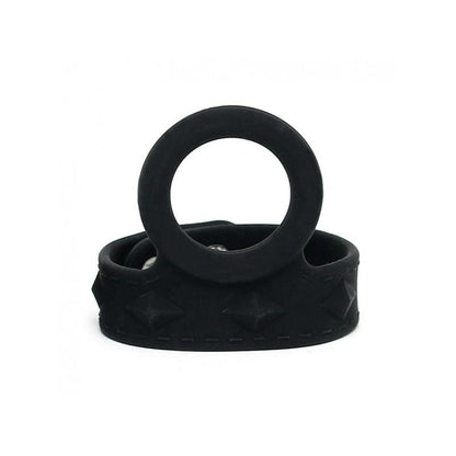 LATEX PLAY - PENIS STRAP WITH COCKRING SILICONE