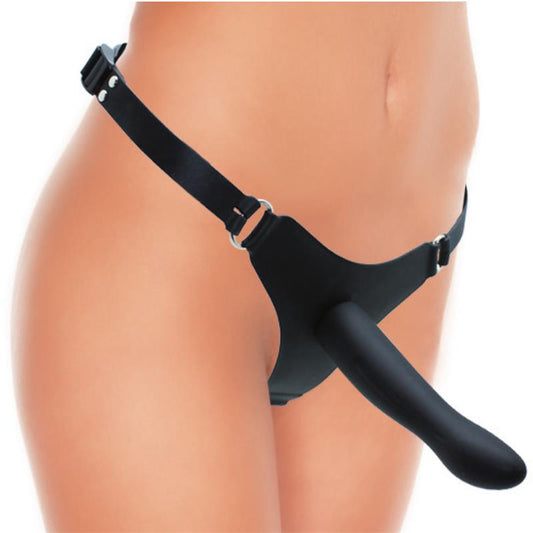 LATEX PLAY - STRAP-ON WITH DILDO SILICONE 16CM