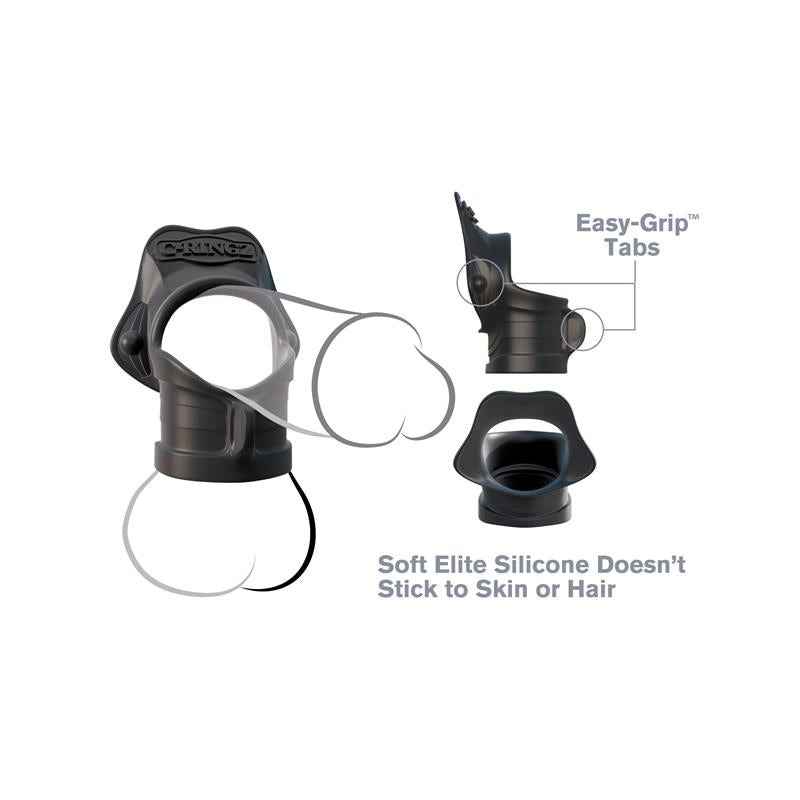 FANTASY C-RINGZ - RING AND BALL STRETCHER BLACK