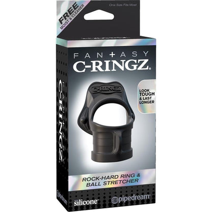 FANTASY C-RINGZ - RING AND BALL STRETCHER BLACK