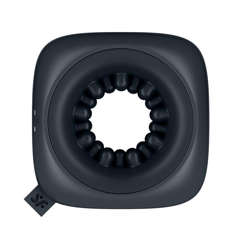 SATISFYER - RING STROKER POCKET SIZE MASTURBATOR RING BLACK