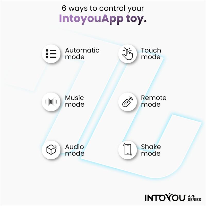 INTOYOU APP SERIES - RINGO VIBRATING RING WITH APP UNIBODY BLUE