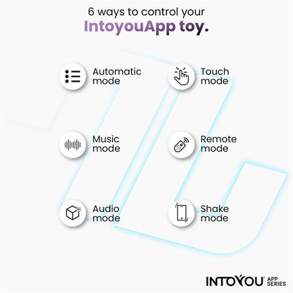 INTOYOU APP SERIES - RINGO VIBRATING RING WITH APP UNIBODY BLUE