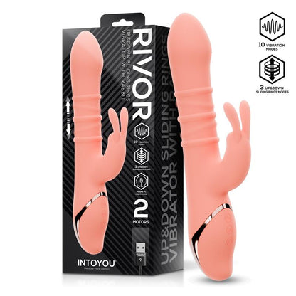 INTOYOU - RIVOR VIBRATOR WITH U AND DOWN SLIDING RINGS
