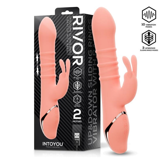 INTOYOU - RIVOR VIBRATOR WITH U AND DOWN SLIDING RINGS