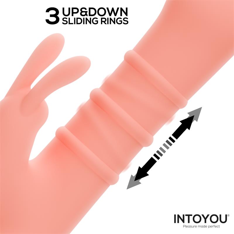 INTOYOU - RIVOR VIBRATOR WITH U AND DOWN SLIDING RINGS