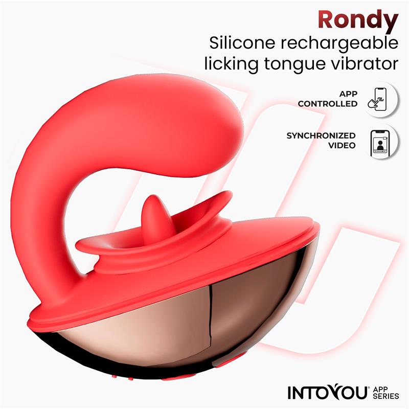 INTOYOU APP SERIES - RONDY VIBRATING AND LICKING TONGUE STIMULATOR WITH APP