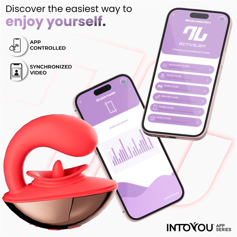 INTOYOU APP SERIES - RONDY VIBRATING AND LICKING TONGUE STIMULATOR WITH APP