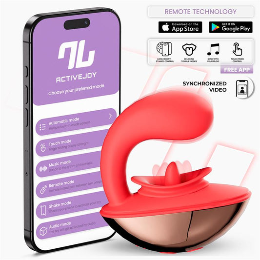 INTOYOU APP SERIES - RONDY VIBRATING AND LICKING TONGUE STIMULATOR WITH APP