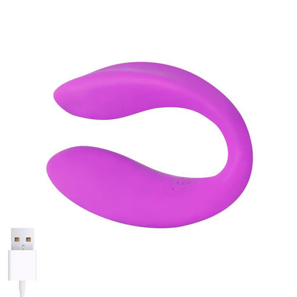 INTOYOU - ROOMIE COUPLES VIBRATOR UNIBODY LIQUID SILICONE REMOTE CONTROL USB
