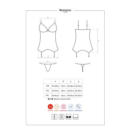 OBSESSIVE - ROSALYNE CORSET AND THONG