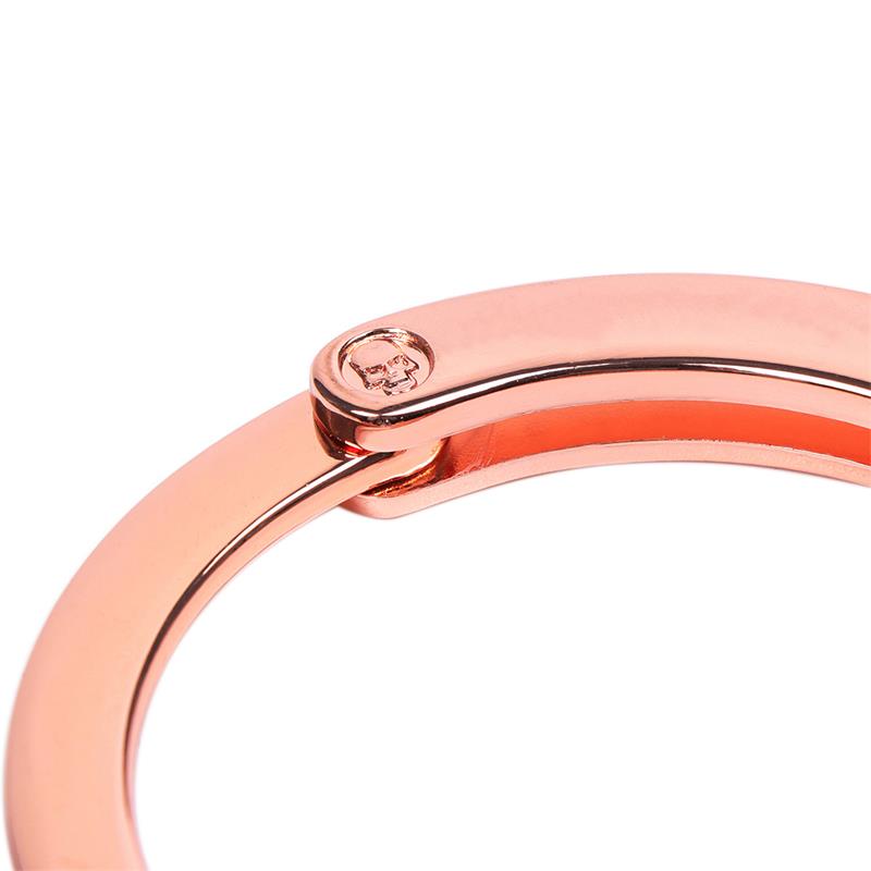 LATETOBED BDSM LINE - ROSE GOLD COLOR CUFFS SKULL KEYS