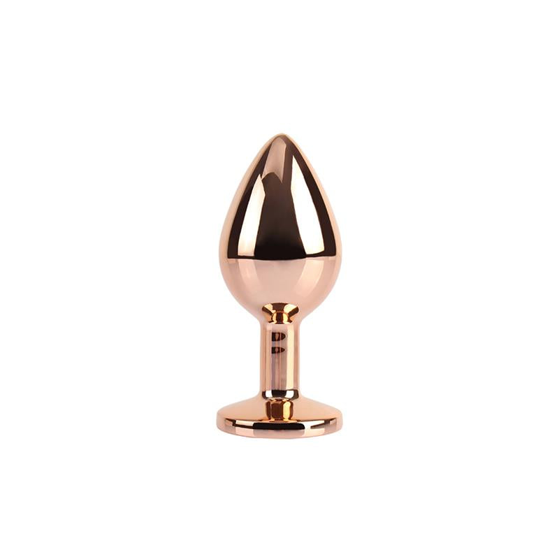 CHISA - ROSE GOLD GEM BUTT PLUG SIZE M
